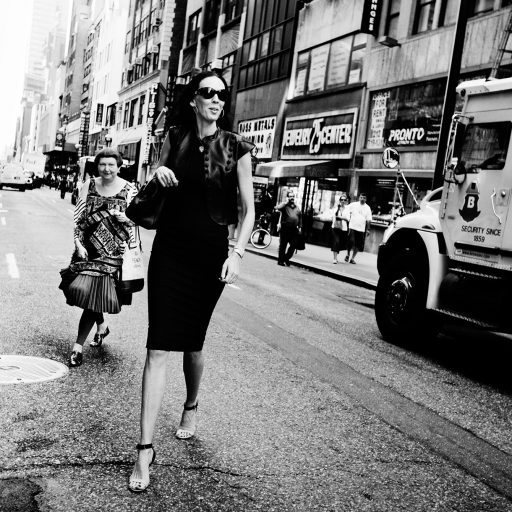 L’Wren Scott and Lynn Yeager has seen shopping on 47th street, the famous diamond district in New York on May 5, 2010