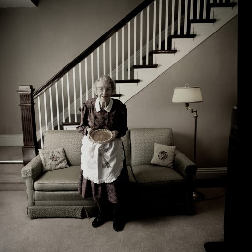 Senior who is 100 and lives alone bakes a pie every day so she doesn't forget how to do it, a device she uses to retain her memory.  She gives the pies to neighbors.  PHOTO BY MAGGIE STEBER