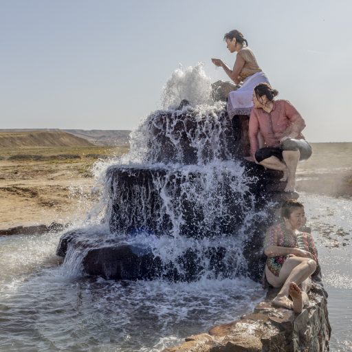 Kazakhstan: A hot spring has emerged on the former bed of the Aral Sea, near Akespe village, and is often visited for healing purposes. Over the years the Aral Sea has lost 90 percent of its waters. Shared by Uzbekistan and Kazakhstan, this formerly fourth largest lake in the world began to retreat in 1960s, with the Soviet project of diverting the rivers Syr Darya and Amu Darya to serve the cotton industry.