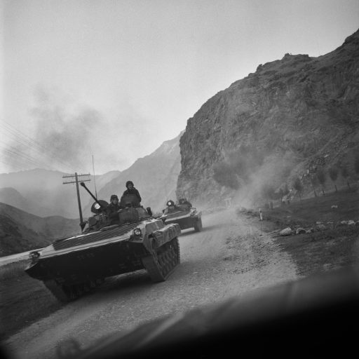 Russian 'Commonwealth of Independence States' troops en route to the Wakhan Corridor, Badakhshan, Tajikistan, 1996