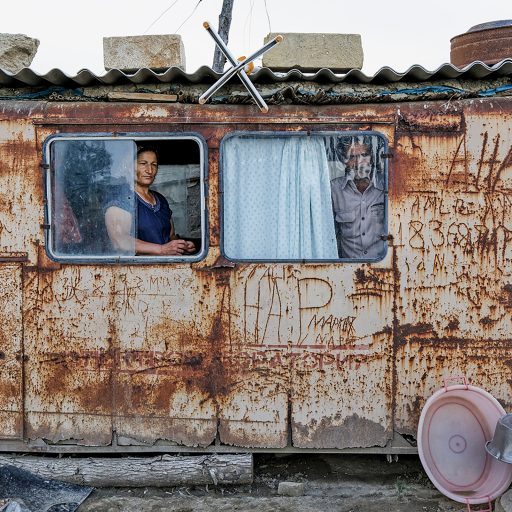 Ibadulla Ahmadov, 47 and Haver Ahmadova, 49, live in the town of Aghjabedi, Azerbaijan, in a village called Taxta Korpu, where 13,000 refugees live who are originally from Lachin in Nagorno-Karabakh, on May 27, 2013.