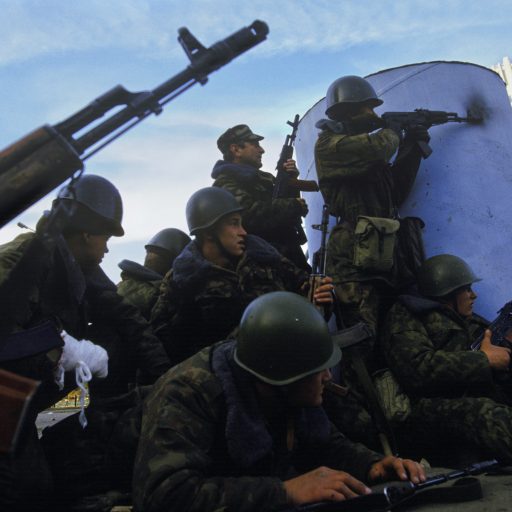 The Russian army attacks the Russian Parliament after anti-President Yeltsin forces attempted a coup to overthrow the government.