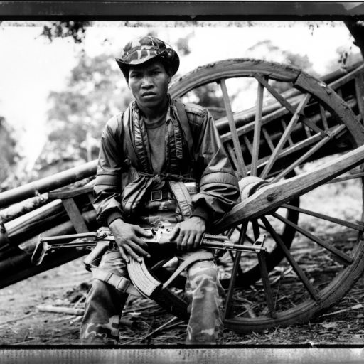 KPNLF Guerrilla. Banteay Chmar, Cambodia. 1990