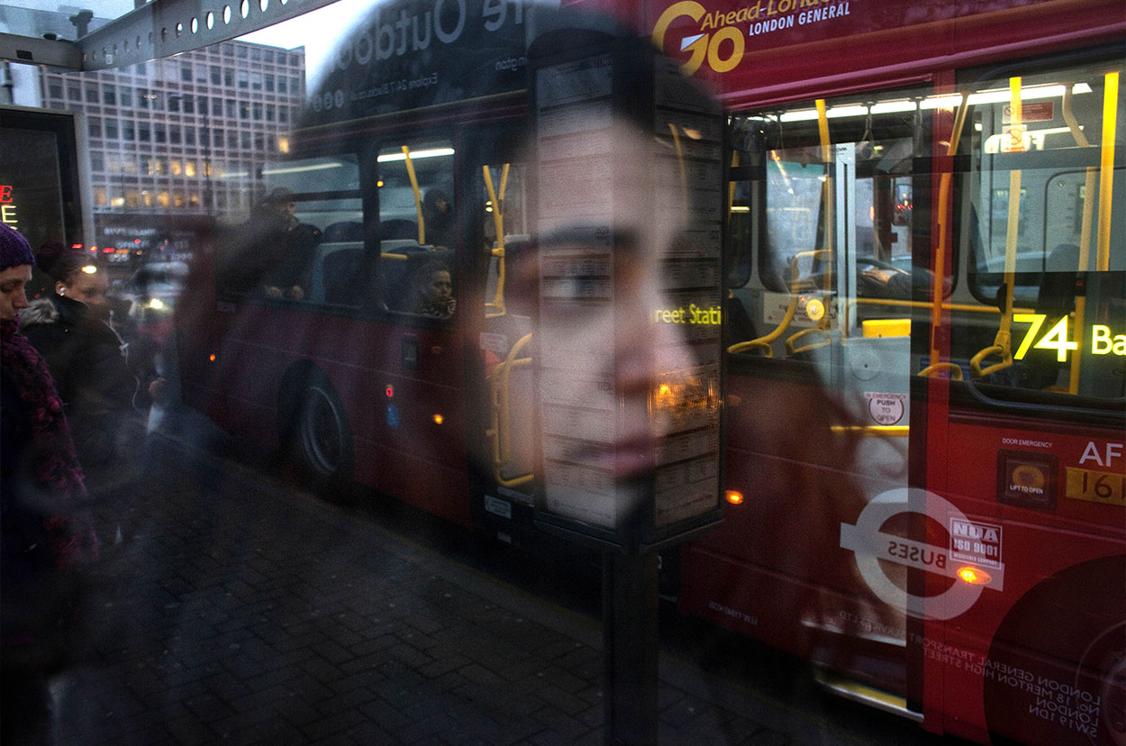 Year 2012: Maciek Nabrdalik for the project "Economic Migrations." Maciek investigates  Portugal, where due to the economic crisis, immigration has increased by 40%. He concentrated on Anabela, a young artist who decided to leave Lisbon and start a new life in London.