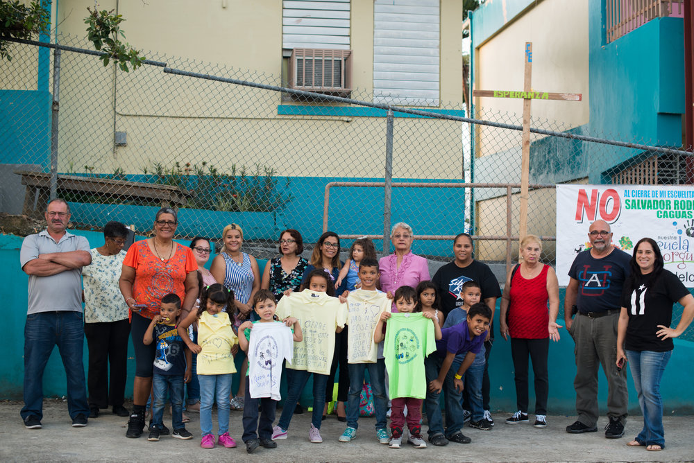  6/6/18 – Caguas, Puerto Rico – The Puerto Rican Department of Education is closing 283 schools, and moving multiple schools into the same building, citing the past year’s drastic drop in enrollment as one of the primary reasons to lower the amount of schools, and instead increase the amount of students in each school. Students of special education schools are one of the groups to be most negatively affected by these closings, as the new schools may not offer the resources the students need and have access to at their current schools. La Escuela Salvador Rodrigruez has 120 students and will be closed for the next academic year, though parents are still fighting for it to remain open. (Sofie Hecht Photography) 