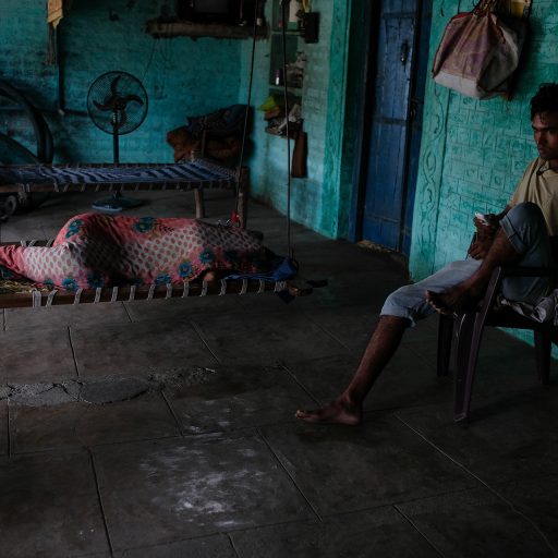 Sapna Monsore, 22, sleeps at her parents' house. Jul, 2018. Madhya Pradesh, India.
Sapna was kidnapped in the state of Rajasthan, in northern India, and was sold for $50,000 rupees ($700 usd) to 2 men who brutally raped her, and then sold her again in Bangalore, where she was forced to marriage twice. After several months captive, she managed to call her brother Bhagun, who paid her ransom, and took her back home with their parents. She is 5 months pregnant and her father, due to the community's harrassment and discrimination, arranged a marriage with a man of another village.

In the provinces of India, in rural and urban areas, women who have been victims of sexual assault live out their lives, not only trying to cope with the aftermath of this traumatic experience but also with stigma, social judgment, and seclusion. India, according to the Thomson Reuters Foundation, is the most dangerous country in the world to be a woman. Every day hundreds of girls and woman are exposed to sexual violence, human trafficking and sexual and domestic enslavement. This remains not just a problem of gender inequality, but also as one of class, caste, and political and economic power. All these elements, together, speak to a threat that often brings silence and idleness, and unfortunately, makes seeking justice an endlessly painful, complicated path.