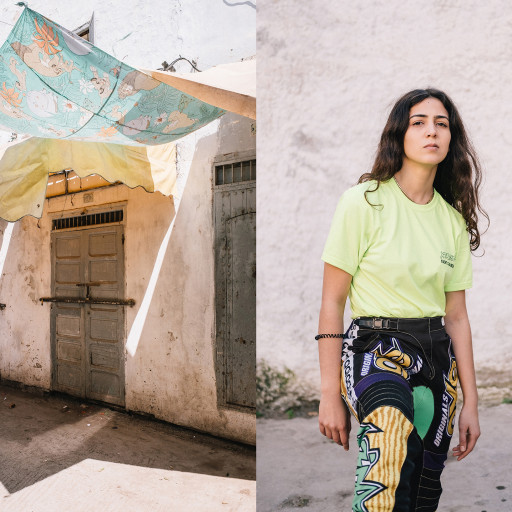 Sofia says that imposing her way of being was not so difficult for her because she began to assert herself in a particular style of clothing very early on. However, in Morocco, she feels oppressed by the gaze of people, the street remains a territory where clothing identity remains an issue, difference a provocation.