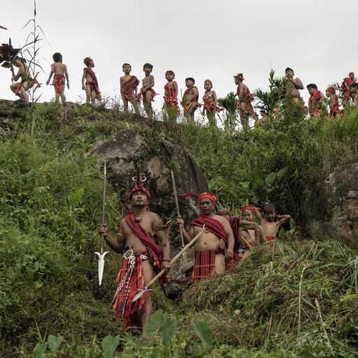 The Igorot of Hungduan descend their way to Punnuk, a tugging ritual to celebrate harvest in Hapao, Ifugao in the Philippines on Saturday, August 10, 2019. The ritual is an age-old tradition in Hapao that died down and was only revived 20 years ago in an effort to pass down cultural practices to younger members of the tribe.

Kimberly dela Cruz