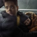 Photo by Maciek Nabrdalik / VII for The New York Times. Olha Zapotochna, with her three-year-old son Arthur head, toward Zielona Gora, Poland after crossing the Ukrainian-Polish border in Medyka on February 25, 2022. Her parents-in-law take her to Zielona Gora, where they live. Mrs. Zapotochna’s husband had to stay in Ukraine because of the mobilization.