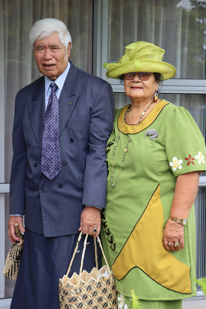 Mr & Mrs Ieremia: Elderly Samoan couple in their Sunday best ready to attend church.