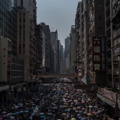 Thousands of protestors partake in an anti-government rally on Chinese National Day, in Hong Kong, China, on October 1, 2019, as both peaceful and increasingly violent demonstrations have rocked the city into its fourth month. 

Since June 2019, large scale protests have taken place in the special administrative region of Hong Kong. Initially, the protests were held to demand the withdrawal of the extradition bill that would have allowed suspects from Hong Kong to be extradited to stand trial in China, but have grown into pro-democracy demonstrations in a rebuke to the local government's handling of the crisis. It has also expanded to include social grievances and a criticism of China's encroachment on the freedoms of Hong Kong people. Over the past 12 weeks, protestors have repeatedly marched in rallies to reiterate their five main demands including a full withdrawal of the controversial extradition bill, the retraction of the government's characterization of protests as ‚Äúriots" as well as calling for the unconditional release of all arrested protesters, universal suffrage, and an inquiry by an independent commission into all events since June. Protestors also voiced their concerns over the excessive force used by police against the demonstrators, which have also affected regular citizens in the city. © Nicole Tung.