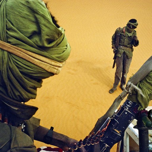 NIGER 1993 – Fighters of the Touareg rebellion. © Pascal Maitre.