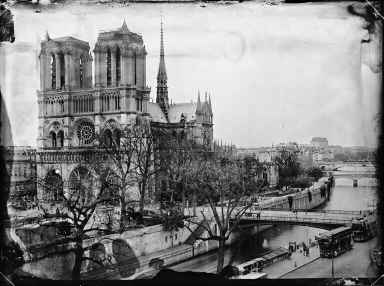 Notre-Dame of Paris before the fire, 23 March 2017. Wet plate collodion photographic process. © Tomas van Houtryve / VII.