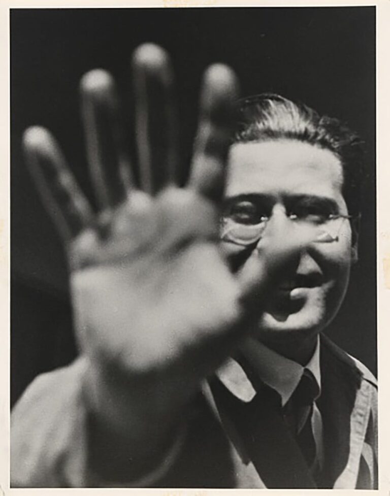 László Moholy-Nagy, 20 July 1895 - 24 November 1946. Photograph by Lucia Moholy, c. 1925. National Portrait Gallery, Smithsonian Institution, NPG.91.106. © Estate of László Moholy-Nagy / Artists Rights Society (ARS), New York.