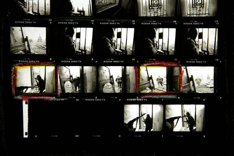 Chechnya contact sheet © Christopher Morris.