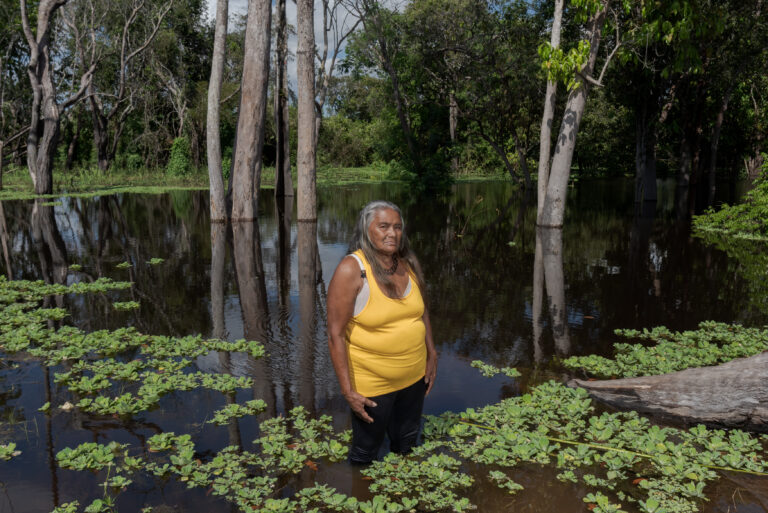 Maria das Graças de Souza, 74 years old, from the indigenous ethinical group Mora, resident of the Parque das Tribos District in Manaus, state of Amazonas, Brazil. © Leonardo Carrato