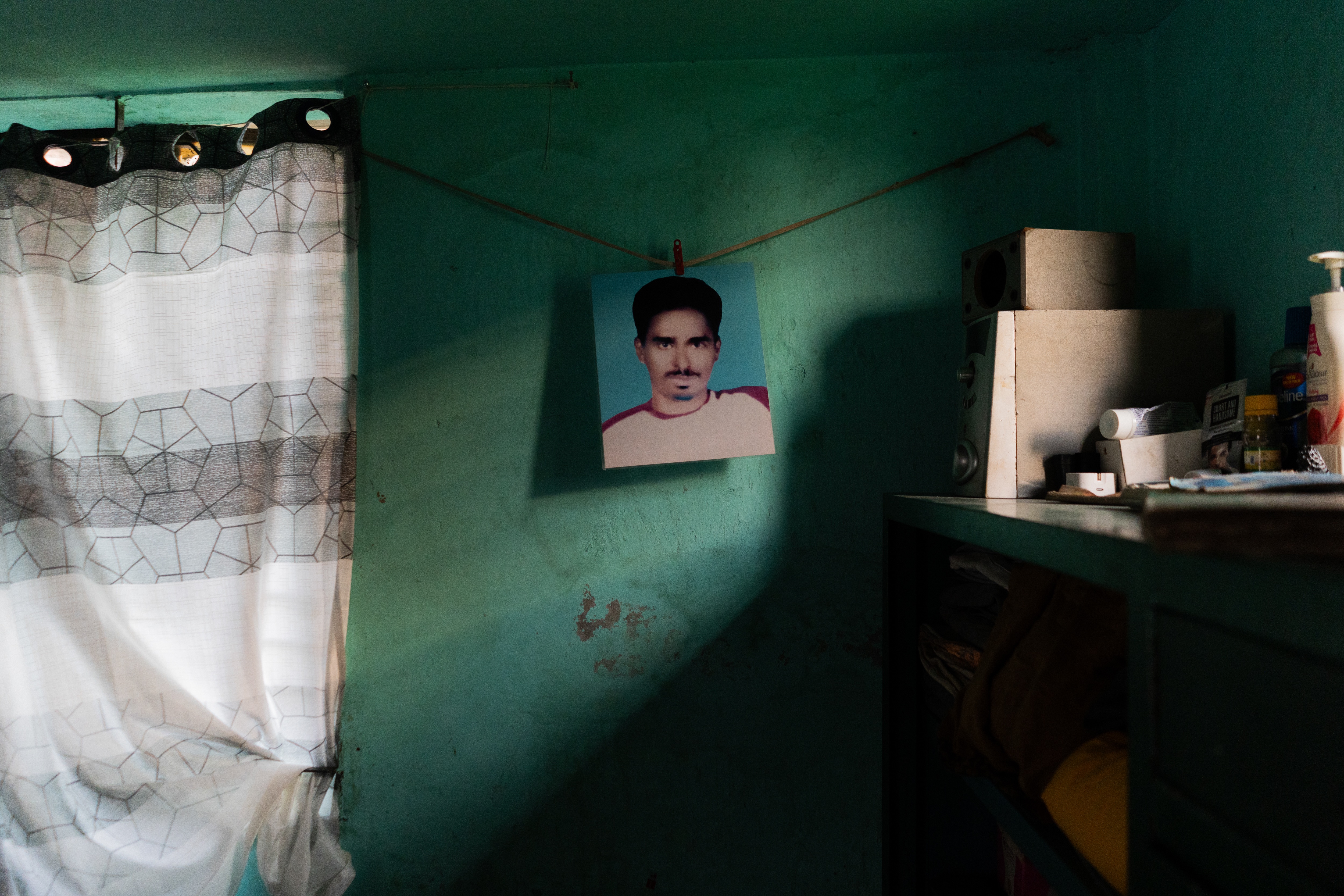 On the evening of April 4, 2013, Marufa Islam Ruma’s husband, Mofizul Islam Rashed, was abducted by men claiming to be from the Detective Branch (DB) of Bangladesh Police from a tea stall near their home. Witnesses reported that Rashed was taken away in a gray microbus. Marufa initially believed the arrest was related to his opposition party affiliation, but law enforcement denied detaining him when she visited police and RAB offices. On April 8, 2013, the family filed a missing persons report, but police refused to acknowledge the abduction in the general diary. Photographed in savar on June 5, 2024. © Mosfiqur Rahman Johan.