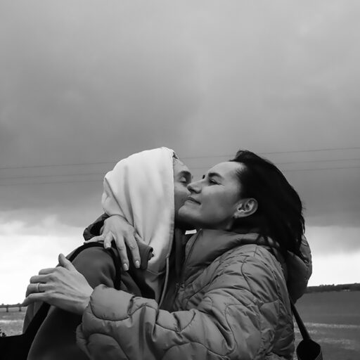 Yarolsav Matyozov is reunited with his mother in Dnipro, Ukraine, after they escaped the siege of Mariupol at the beginning of the full-scale invasion, 2025. © Svet Jacqueline.